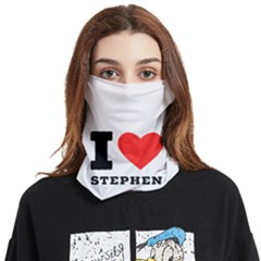 I Love Stephen Face Covering Bandana (two Sides) by ilovewhateva