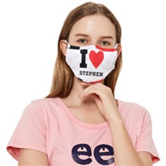 I Love Stephen Fitted Cloth Face Mask (adult) by ilovewhateva