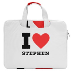 I Love Stephen Macbook Pro 16  Double Pocket Laptop Bag  by ilovewhateva