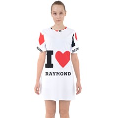 I Love Raymond Sixties Short Sleeve Mini Dress by ilovewhateva