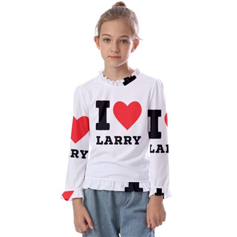 I Love Larry Kids  Frill Detail Tee by ilovewhateva