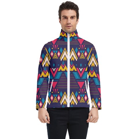 Pattern Colorful Aztec Men s Bomber Jacket by Ravend