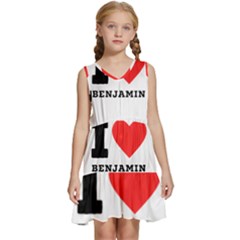 I Love Benjamin Kids  Sleeveless Tiered Mini Dress by ilovewhateva