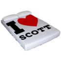 I love scott Fitted Sheet (Queen Size) View2