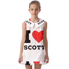 I Love Scott Kids  Pilgrim Collar Ruffle Hem Dress by ilovewhateva