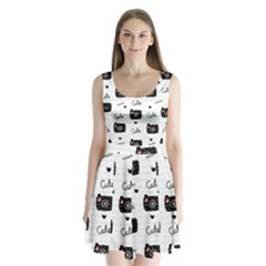 Cute-cutes Split Back Mini Dress  by nateshop