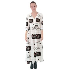 Cute-cutes Button Up Maxi Dress by nateshop