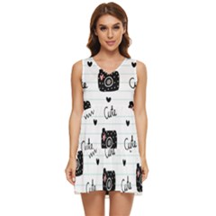 Cute-cutes Tiered Sleeveless Mini Dress by nateshop