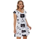 Cute-cutes Short Sleeve Tiered Mini Dress View3