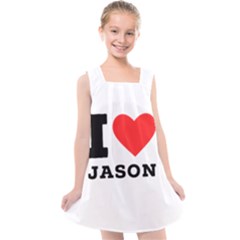 I Love Jason Kids  Cross Back Dress by ilovewhateva