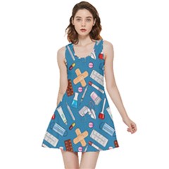 Medicine Pattern Inside Out Reversible Sleeveless Dress by SychEva