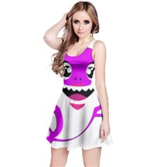 Purple Shark Fish Reversible Sleeveless Dress by Semog4