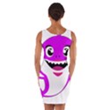 Purple Shark Fish Wrap Front Bodycon Dress View2