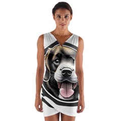 Dog Animal Puppy Pooch Pet Wrap Front Bodycon Dress by Semog4