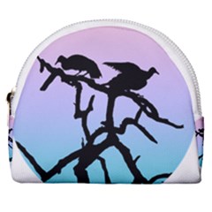 Birds Bird Vultures Tree Branches Horseshoe Style Canvas Pouch by Semog4