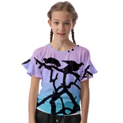 Birds Bird Vultures Tree Branches Kids  Cut Out Flutter Sleeves by Semog4