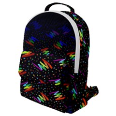 Rainbows Pixel Pattern Flap Pocket Backpack (small) by Semog4