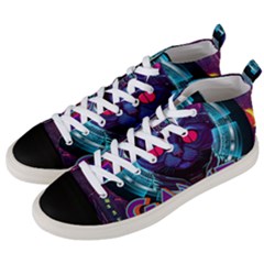 Gamer Life Men s Mid-top Canvas Sneakers by minxprints