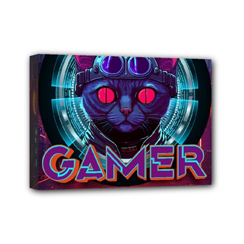 Gamer Life Mini Canvas 7  X 5  (stretched) by minxprints