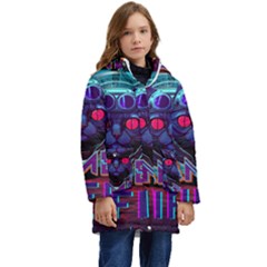 Gamer Life Kid s Hooded Longline Puffer Jacket by minxprints