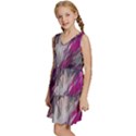 Colorful Artistic Pattern Design Kids  Sleeveless Tiered Mini Dress View2