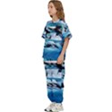 Orca Wave Water Underwater Sky Kids  Tee and Pants Sports Set View2