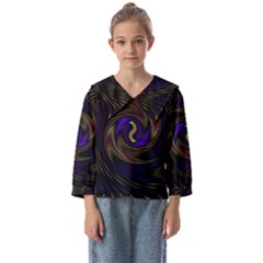 Manadala Twirl Abstract Kids  Sailor Shirt by Semog4