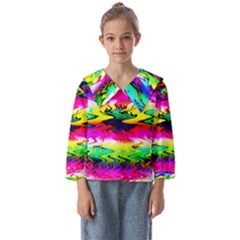 Waves Of Color Kids  Sailor Shirt by Semog4