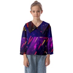 Colorful Abstract Background Creative Digital Art Colorful Geometric Artwork Kids  Sailor Shirt by Semog4