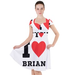 I Love Brian Cap Sleeve Midi Dress by ilovewhateva