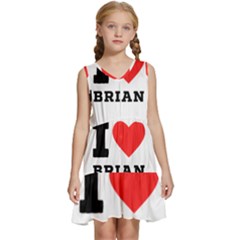 I Love Brian Kids  Sleeveless Tiered Mini Dress by ilovewhateva