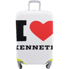 I Love Kenneth Luggage Cover (large) by ilovewhateva