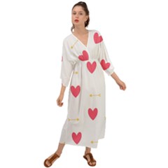 Hearts-36 Grecian Style  Maxi Dress by nateshop