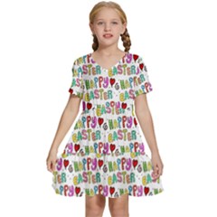 Holidays Kids  Short Sleeve Tiered Mini Dress by nateshop