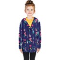 Flowers Pattern Bouquets Colorful Kids  Double Breasted Button Coat View1