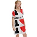 I love Anthony  Kids  Short Sleeve Tiered Mini Dress View3