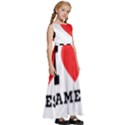 I love James Kids  Satin Sleeveless Maxi Dress View3