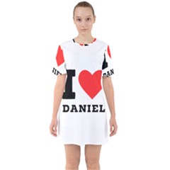 I Love Daniel Sixties Short Sleeve Mini Dress by ilovewhateva