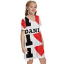 I love Daniel Kids  Short Sleeve Tiered Mini Dress View3