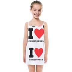 I Love Christopher  Kids  Summer Sun Dress by ilovewhateva