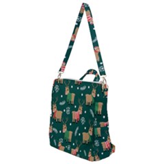 Cute Christmas Pattern Doodle Crossbody Backpack by Semog4