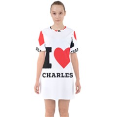 I Love Charles  Sixties Short Sleeve Mini Dress by ilovewhateva