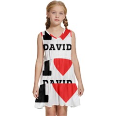 I Love David Kids  Sleeveless Tiered Mini Dress by ilovewhateva