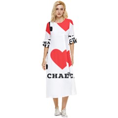 I Love Michael Double Cuff Midi Dress by ilovewhateva