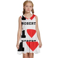 I Love Robert Kids  Sleeveless Tiered Mini Dress by ilovewhateva