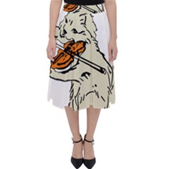 Cat Playing The Violin Art Classic Midi Skirt by oldshool