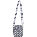 Diagonal-stripe-pattern Shoulder Strap Belt Bag View3