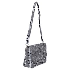 Background-pattern-halftone Shoulder Bag With Back Zipper by Semog4