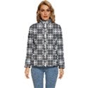 Pattern-vector-halftone-wallpaper Women s Puffer Bubble Jacket Coat View1