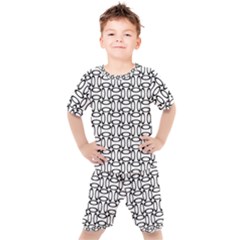 Ellipse-pattern-ellipse-dot-pattern Kids  Tee And Shorts Set by Semog4